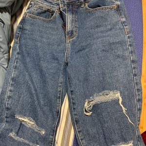 pacsun ripped mom jeans